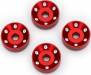 Wheel Washers Machined Aluminum Red (4)