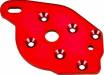 Plate Motor 6061-T6 Aluminum (Red-Anodized)