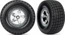 Tires & Wheels Assembled Glued SCT Satin Chrome Wheels Beadlock