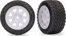 Tires & Wheels Assembled (White/Dual Profile/Front) (2)