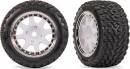 Tires &W Assembled (White-Chrome/Dual Profile/Front)(2)