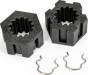 Wheel Hubs Hex Front (2)/ Hex Clips (2)