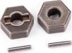 Wheel Hubs 12mm Hex (Steel) (2)/Axle Pins (2)