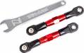 Camber Links Rear Aluminum Tubes Red-Anodized 7075-T6