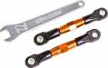 Camber Links Rear Aluminum Tubes Orange-Anodized 7075-T6