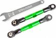 Camber Links Front Aluminum Tubes Green-Anodized 7075-T6