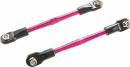 59mm Aluminum Turnbuckle Toe Link (Pink) (2)