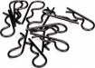 Body Clips Heavy Duty (Black) (12)