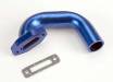 Exhaust Header Blue Nitro Rustler