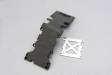 Skid Plate Rear Plastic Gray/SS Plate T-Maxx