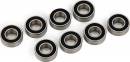 Ball Bearing Black Rubber Sealed Stainless (5X11X4mm) (8)