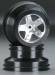 SCT Wheels Black/Satin Slash 2WD Rear (Fr/Re 4x4)