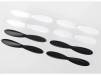 Rotor Blade Set (4) White Black (4) QR-1