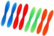 Rotor Blade Set Red Blue Grn Org (2ea Color) QR