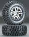 6871R Tire/6872 Wheel Mounted Slash 4x4 (2WD Rear)