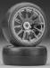 Tires/Wheels Assembled Glued 12-Spoke Black (2)