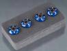 Wheel Nut Washer Aluminum Blue 3x12mm CS (4)