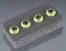 Wheel Nut Washer Aluminum Green 3x12mm CS (4)