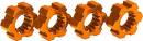 Wheel Hubs Hex Aluminum (Orange-Anodized) (4)