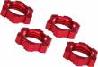 Wheel Nuts Splined 17mm Serrated Red-Anodx X-Maxx