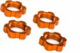 Traxxas Wheel Nuts Splined 17mm Serrated (orange-anodized)(4)