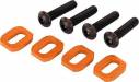 Washers Motor Mount Aluminum (Orange-Anodized) (4)/4X18M