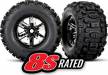 Tires & Wheels Assembled & Glued X-Maxx Black Chrome (2)