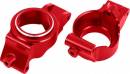 Caster Blocks (C-Hubs) 6061-T6 Aluminum L&R (Red-Anodized)