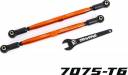 Toe Links Front Tubes Orange-Anodized 7075-T6 Aluminum