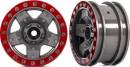 Wheels TRX-4 Sport 2.2 (Gray Red Beadlock Style) (2)
