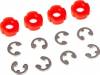 Piston Damper (Red) (4)/E-Clips (8)