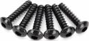 Screws 2.6X12mm Button-Head Self-Tapping (Hex Drive) (6)