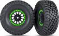 Tires & Wheels Method 101 Black w/Green Baja Kr3 (2)