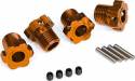 Wheel Hubs Splined 17mm (Orange-Anodized) (4)