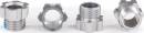 Stub Axle Nut Aluminum (Gray-Anodized) (4)