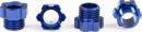 Stub Axle Nut Aluminum (Blue-Anodized) (4)