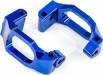 Caster Blocks (C-Hubs) 6061-T6 Aluminum Blue Anodized L&R