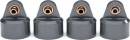 Shock Caps Aluminum (Gray-Anodized) GT-Maxx Shocks (4)