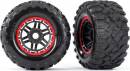 Tires & Wheels Assembled Glued Black/Red Maxx MT-Tires (2)