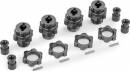 Wheel Hubs Splined 17mm Short (Gray) (For #9080)