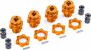 Wheel Hubs Splined 17mm Short (Orange) (For #9080)