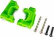 Caster Blocks (C-Hubs) Extreme Heavy Duty Green Left & Right