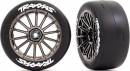 Tires And Wheels Glued Multi-Spoke Black Chrome Front (2)