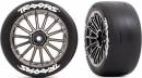Tires And Wheels Glued Multi-Spoke Black Chrome Rear (2)