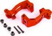 Caster Blocks (C-Hubs) 6061-T6 Aluminum (Red-Anodized) L&R