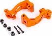 Caster Blocks (C-Hubs) 6061-T6 Aluminum (Orange-Anodized L&R