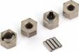 Wheel Hubs 7mm Hex (Steel) (4)/Axle Pins (4)