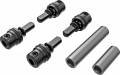 Driveshafts Center Male (Metal) (4) (Dark Titanium-Anodized)