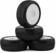 101 1/8 Buggy Non-Glued Tire Set (White) (4) (Hard)