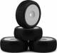 200 1/8 Buggy Pre-Glued Tire Set (White) (4) (Super Soft)